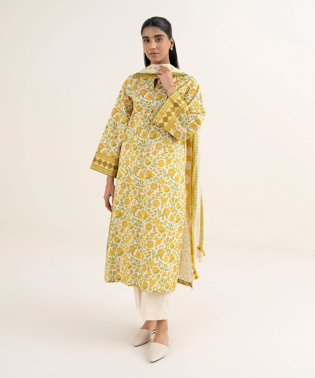 3 Piece - Printed Lawn Suit
