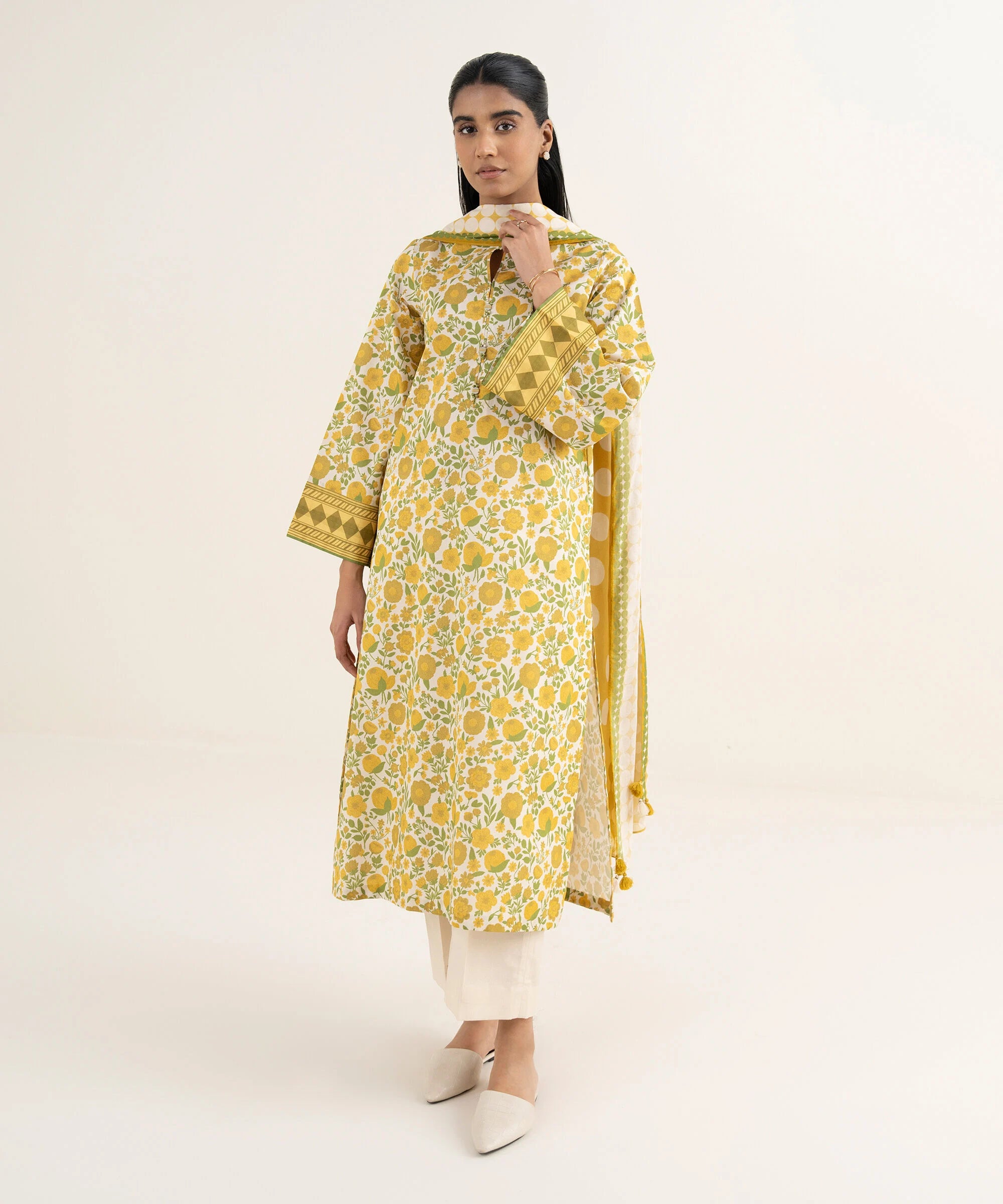 3 Piece - Printed Lawn Suit
