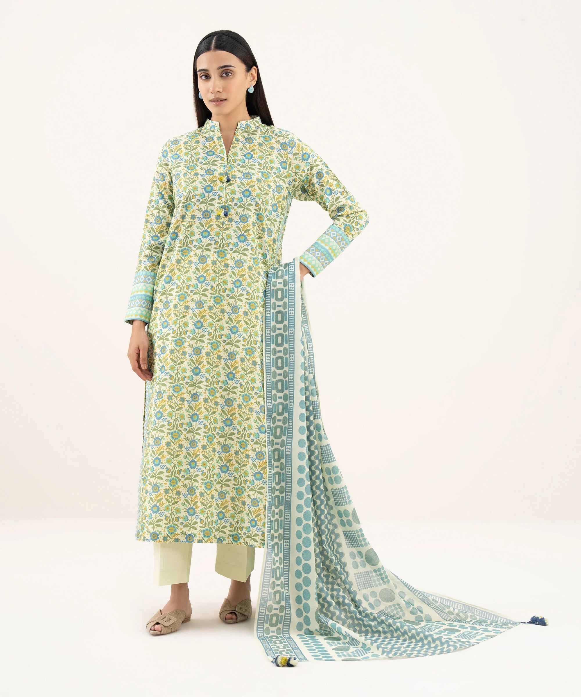 3 Piece - Printed Lawn Suit