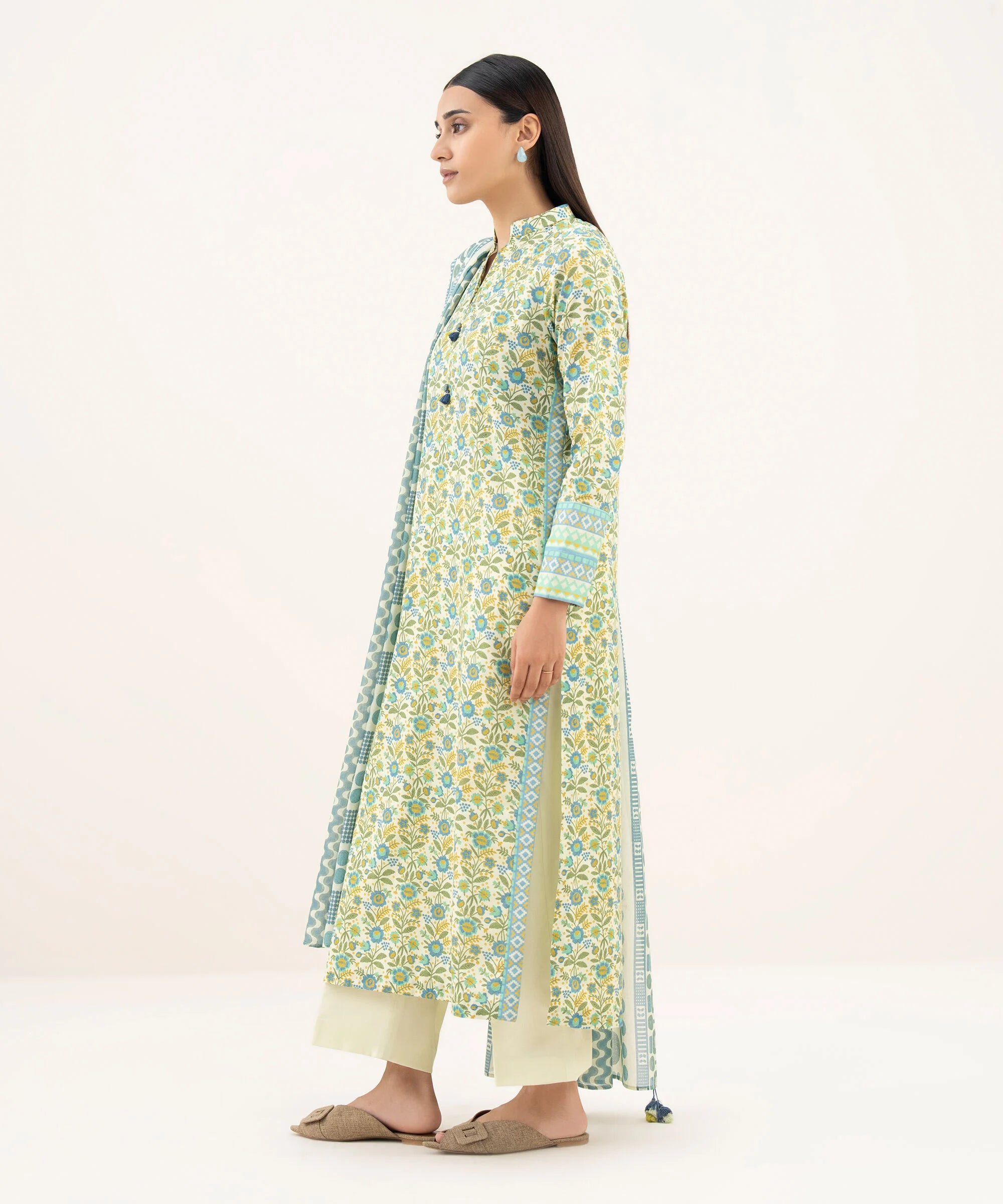 3 Piece - Printed Lawn Suit