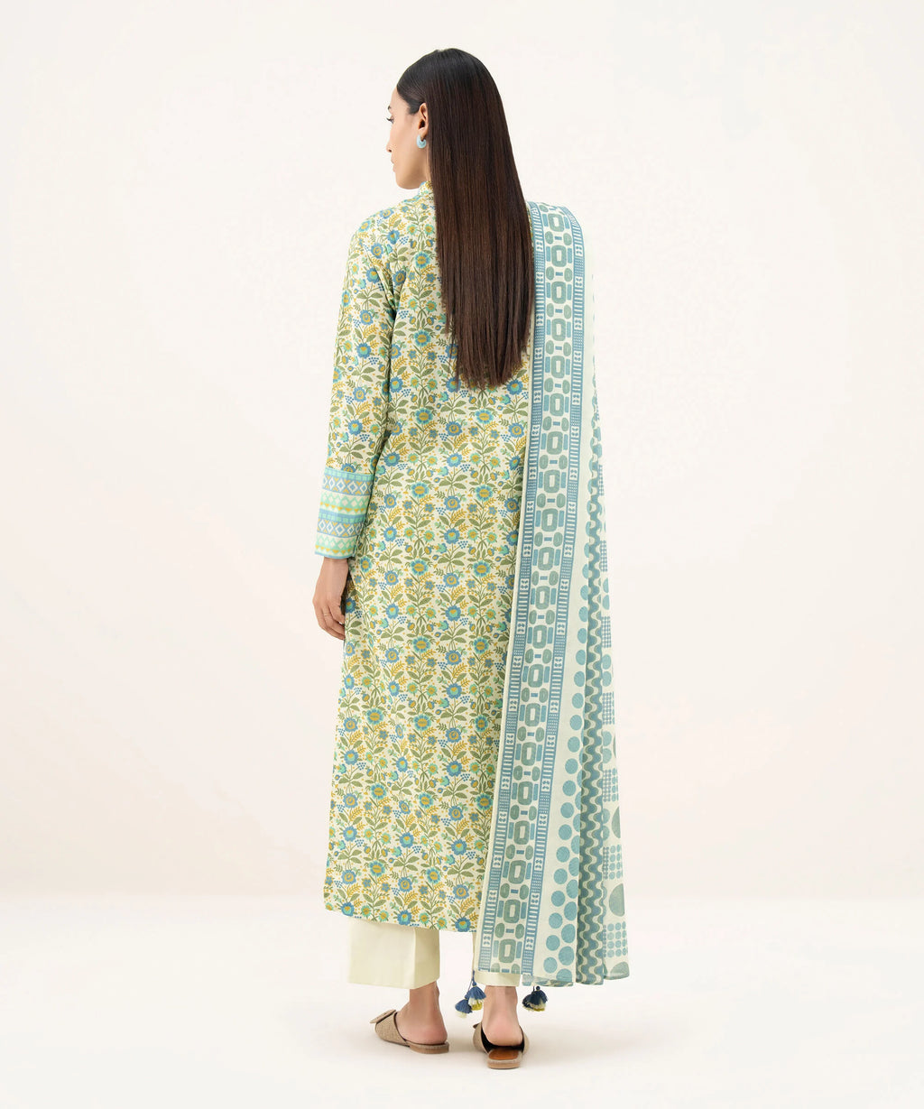 3 Piece - Printed Lawn Suit