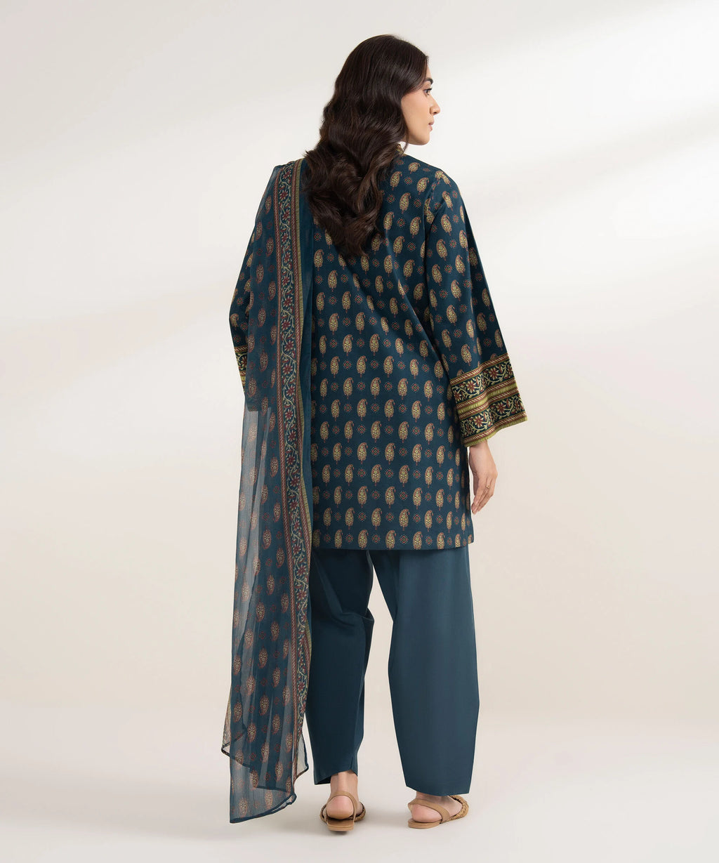 3 Piece - Printed Lawn Suit