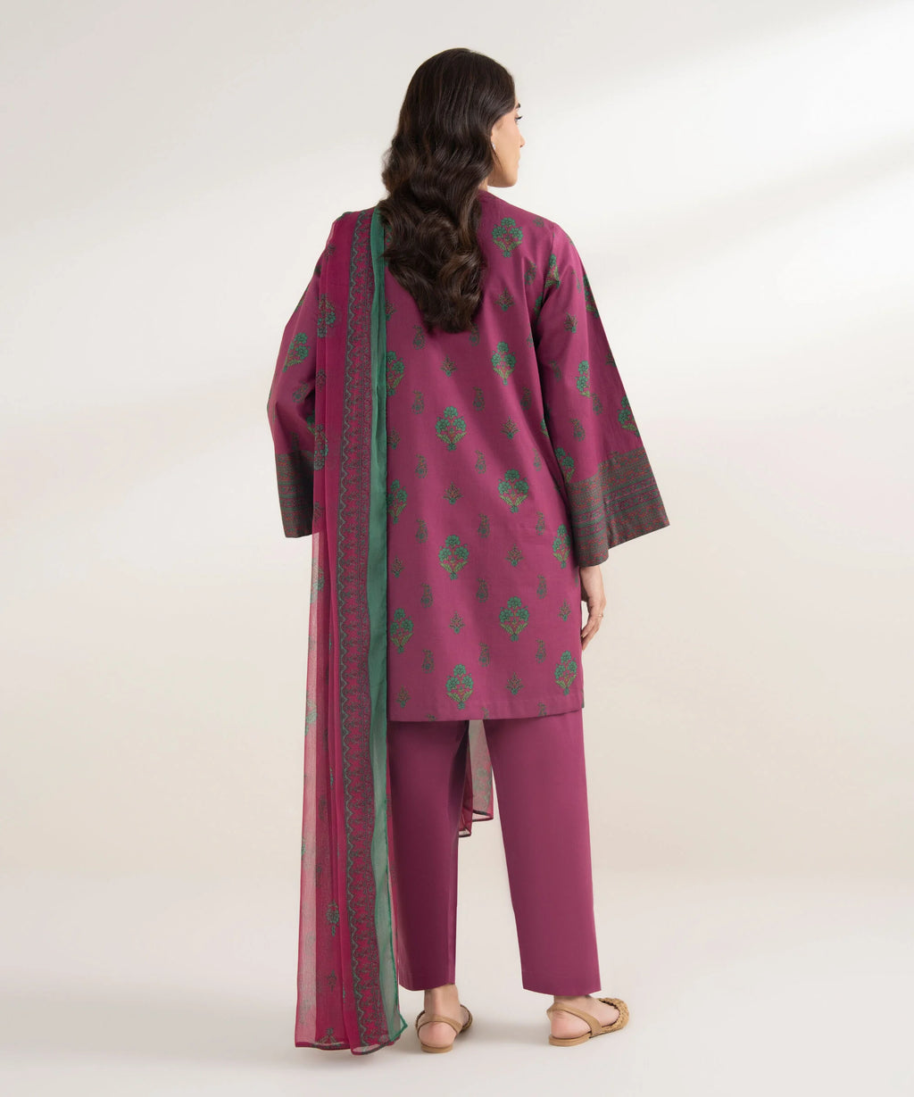 3 Piece - Printed Lawn Suit