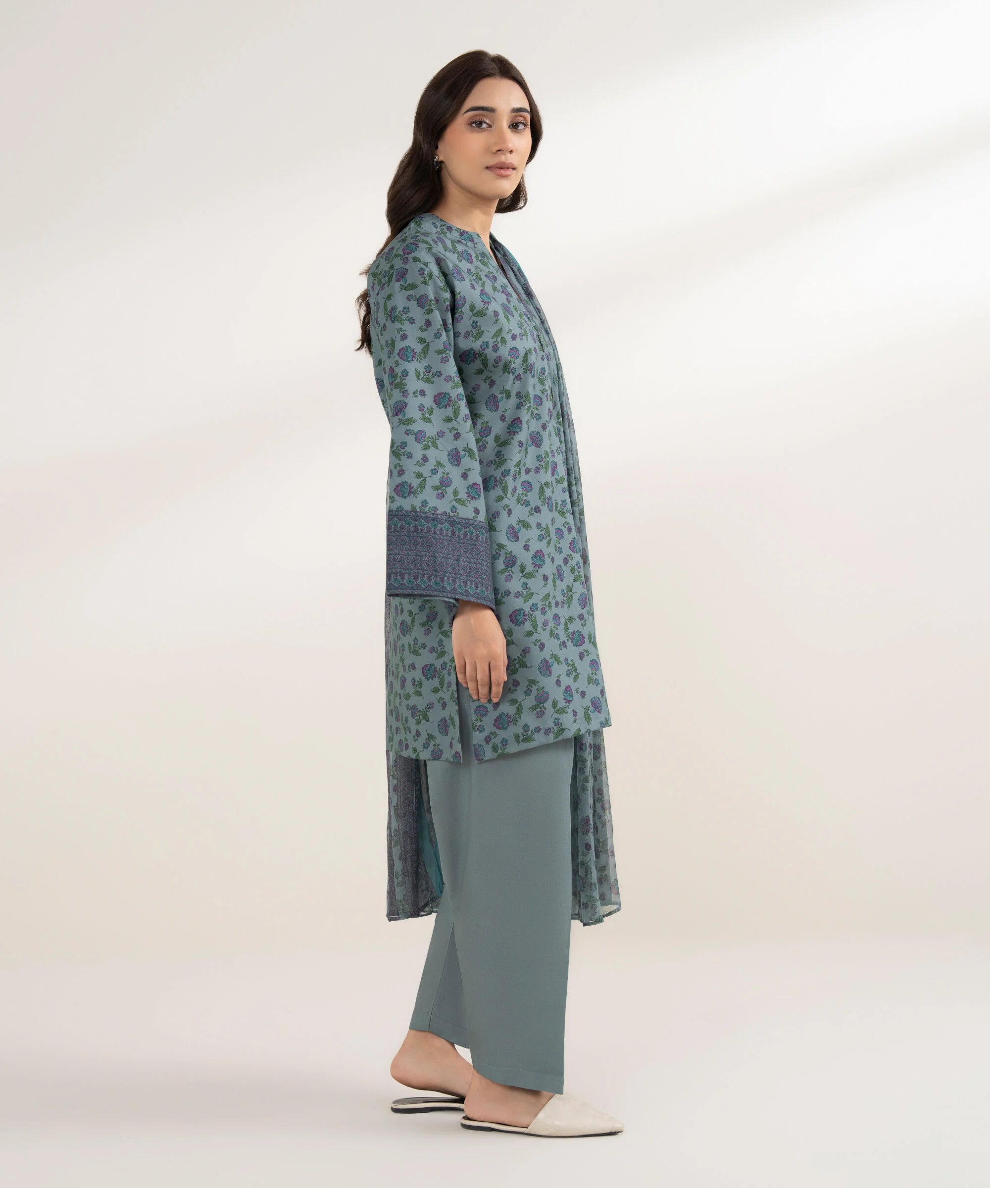 3 Piece - Printed Lawn Suit