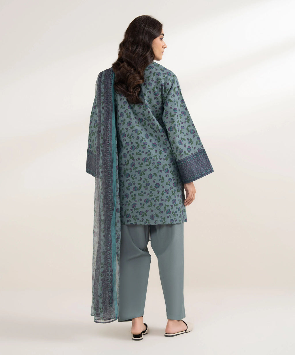 3 Piece - Printed Lawn Suit