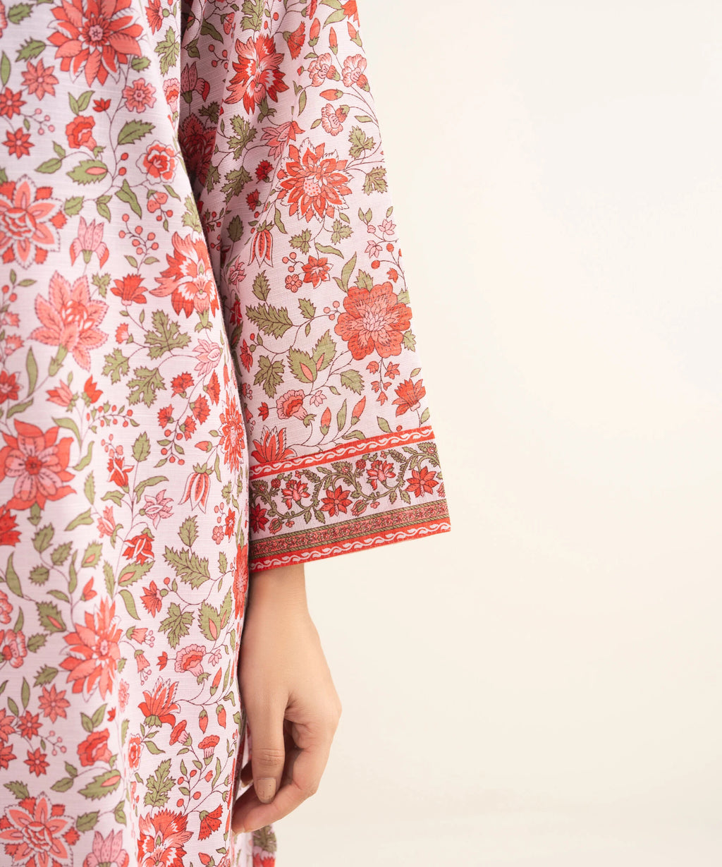 3 Piece - Printed Khaddar Suit