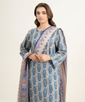 3 Piece - Printed Khaddar Suit