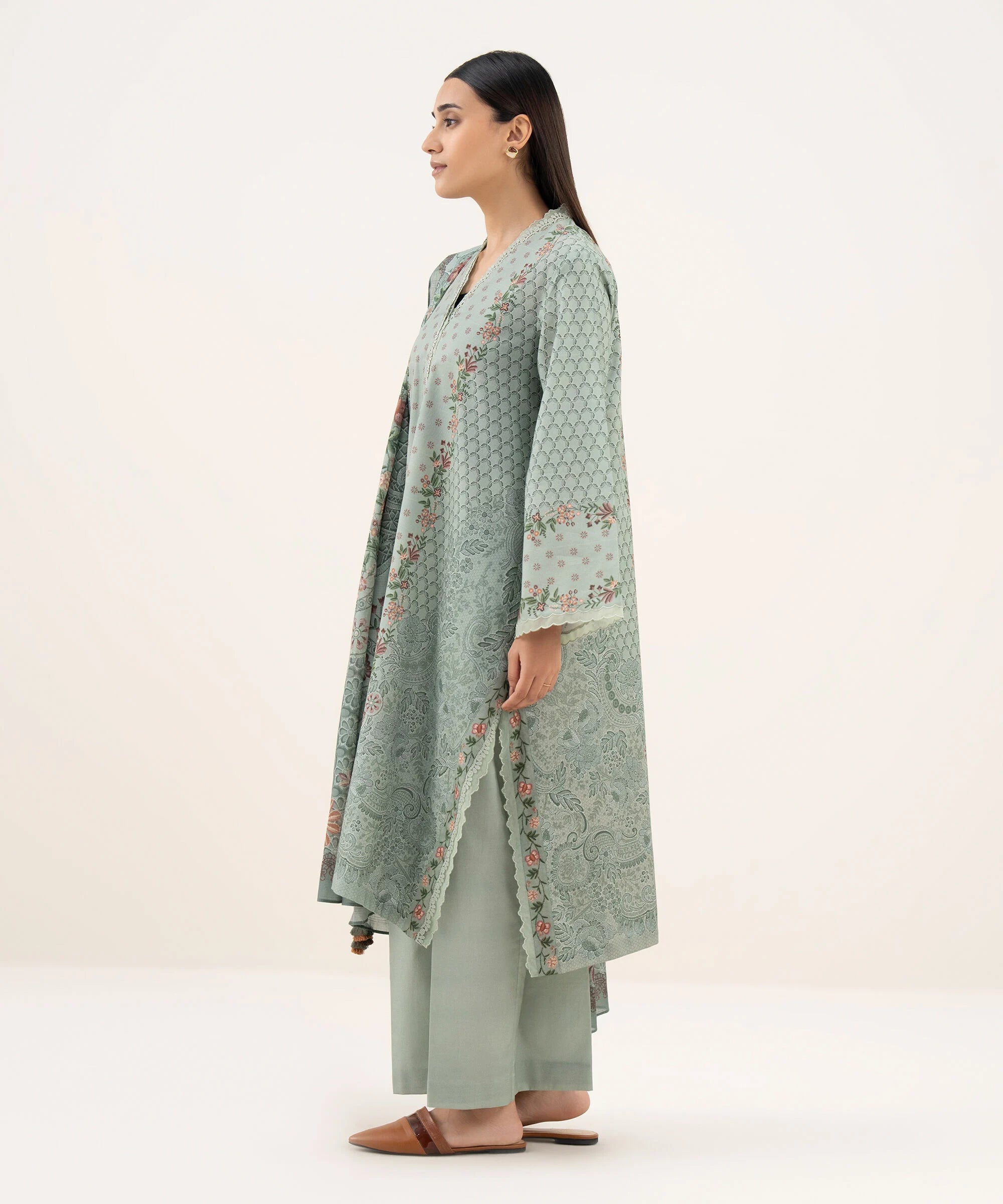 3 Piece - Printed Lawn Suit