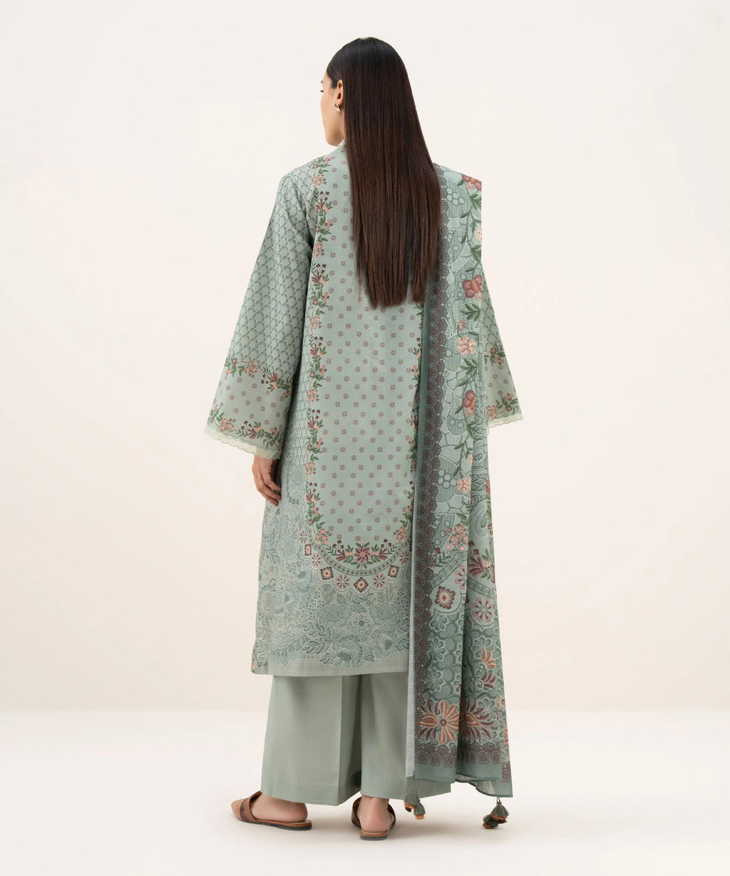 3 Piece - Printed Lawn Suit