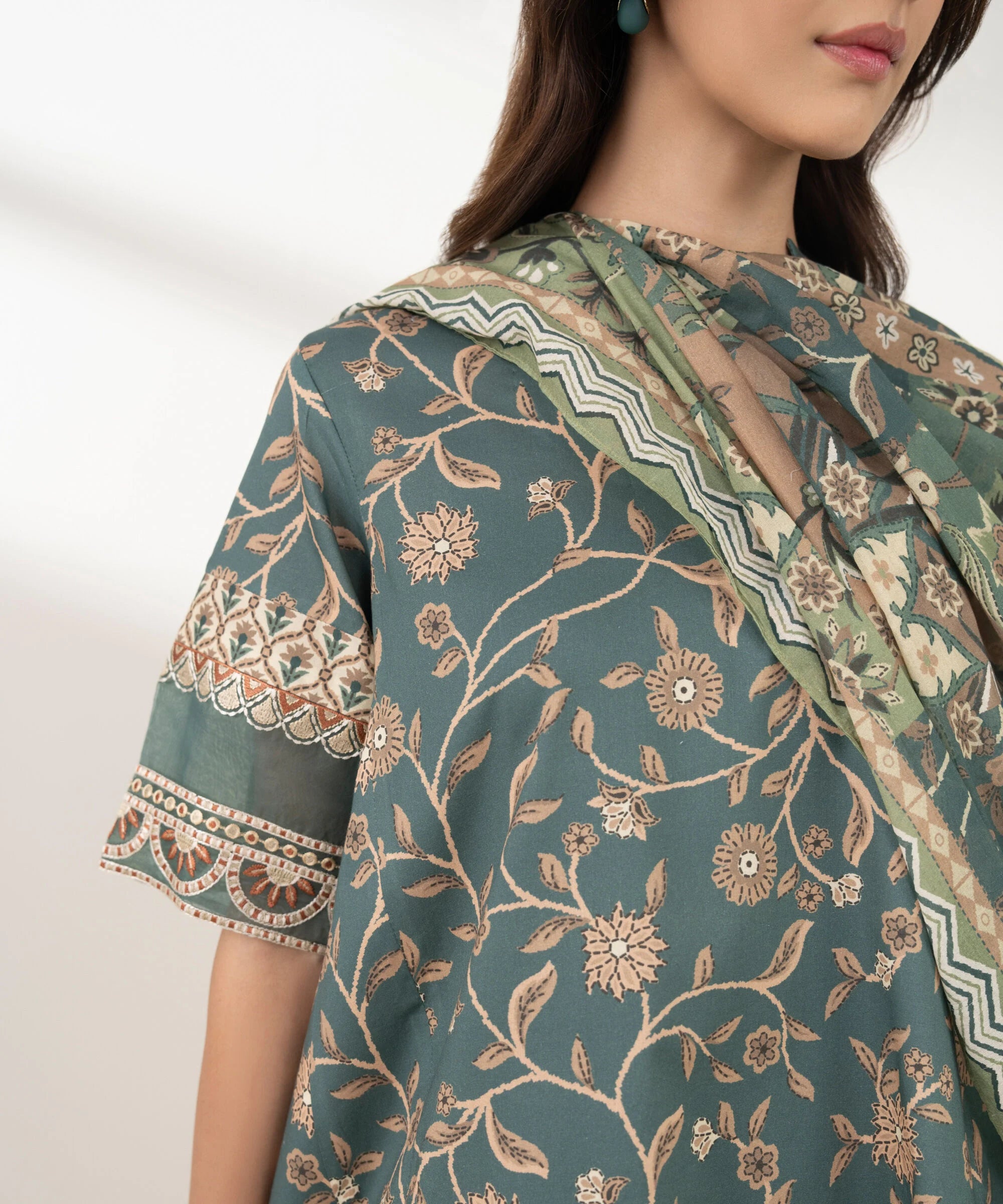3 Piece - Embroidered Lawn Suit