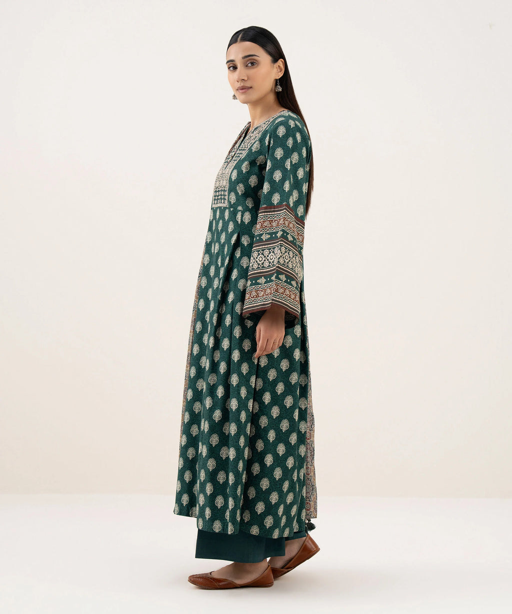 3 Piece - Embroidered Light Linen Suit