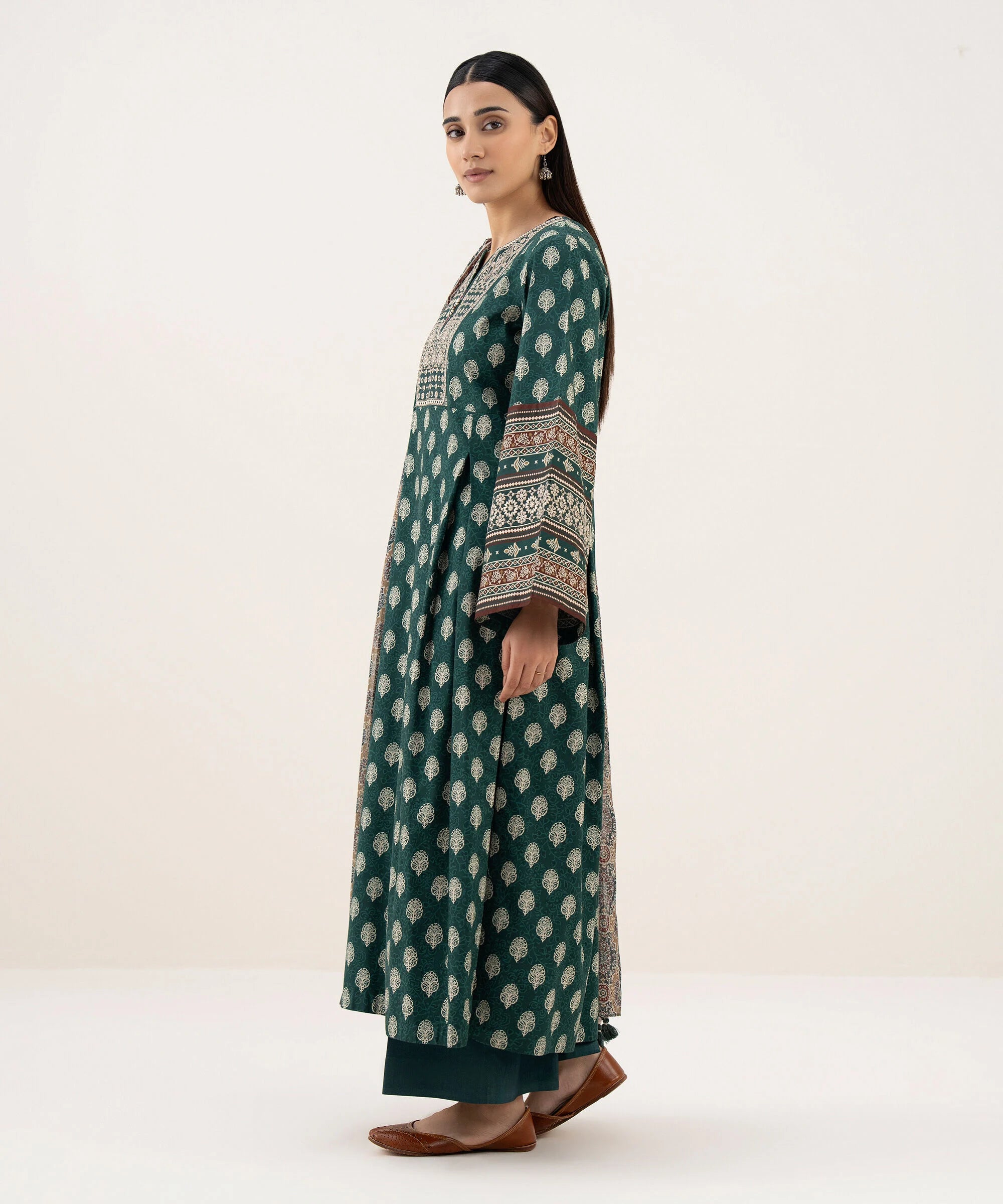 3 Piece - Embroidered Light Linen Suit