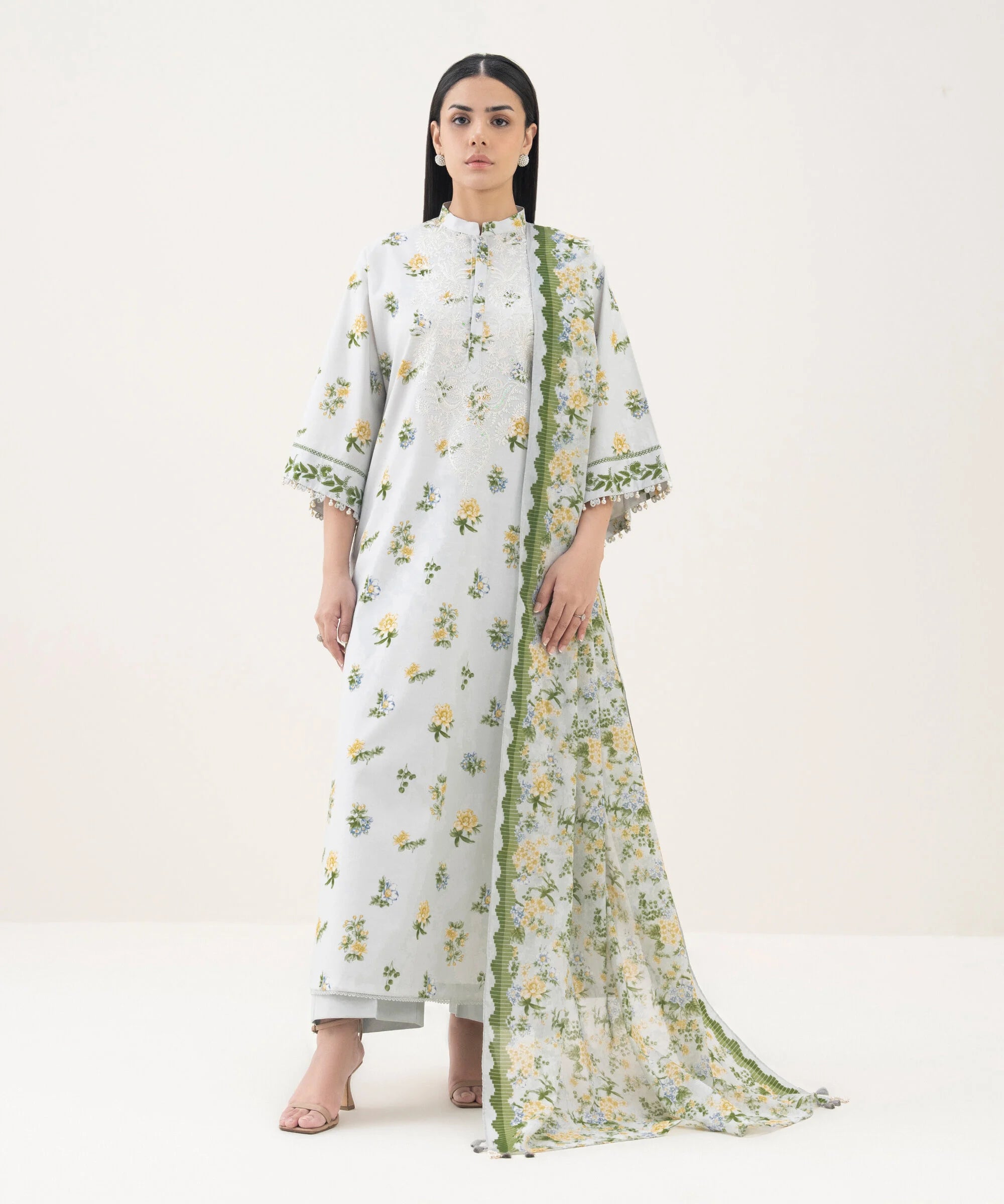 3 Piece - Embroidered Lawn Suit