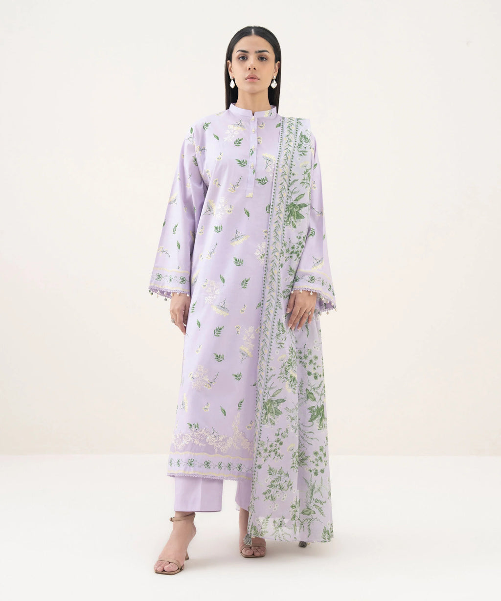 3 Piece - Embroidered Lawn Suit