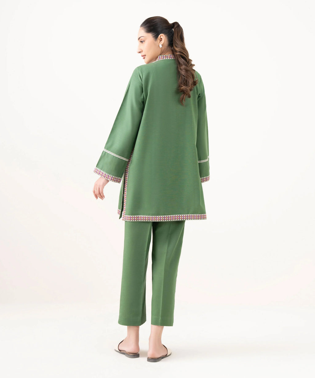 3 Piece - Embroidered Light Khaddar