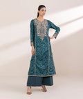 Embroidered Cotton Satin Shirt