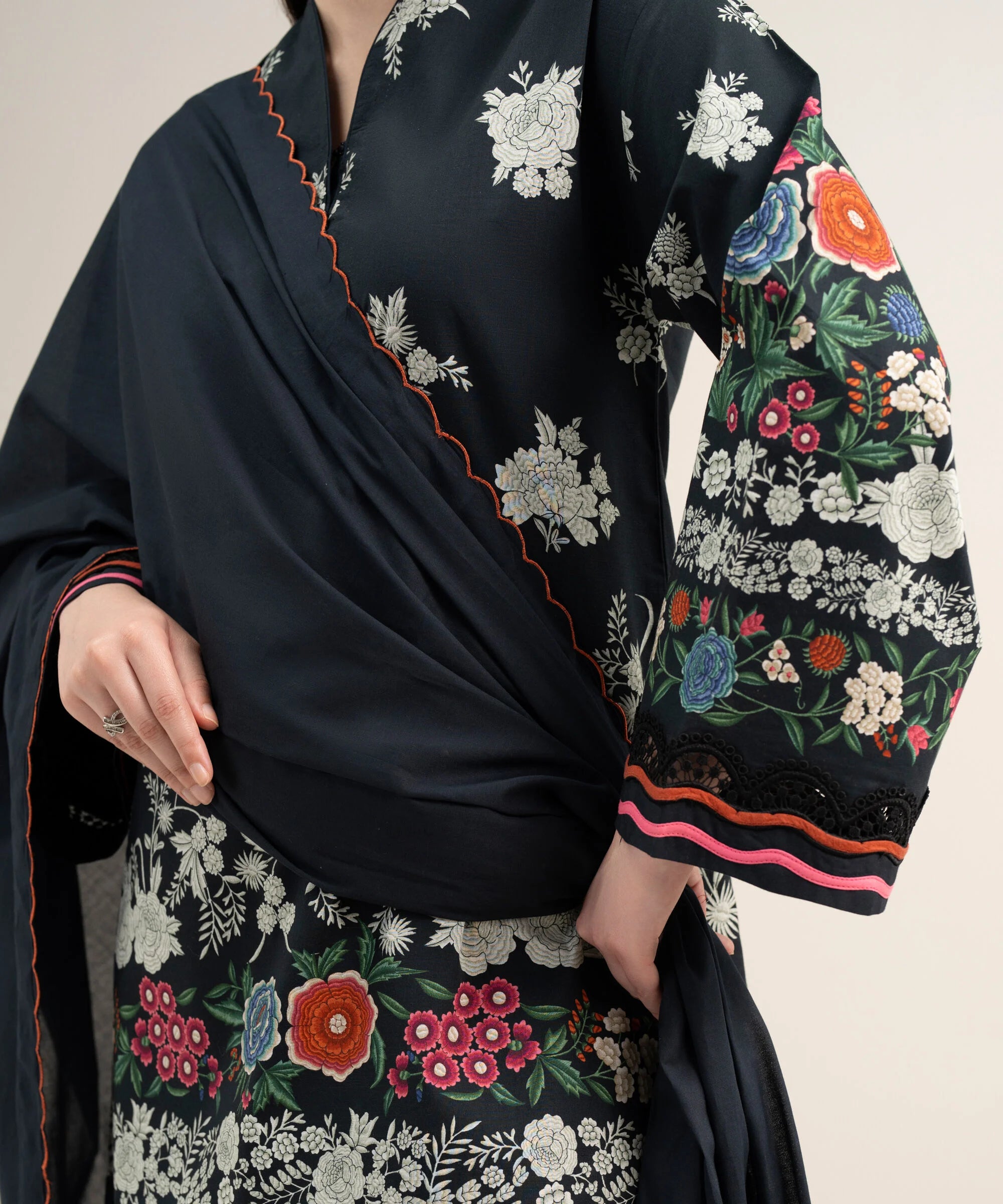 3 Piece - Embroidered Lawn Suit