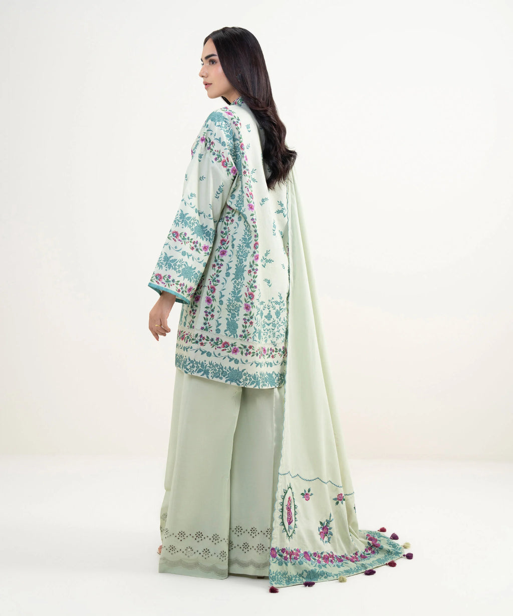 3 Piece - Embroidered Lawn Suit