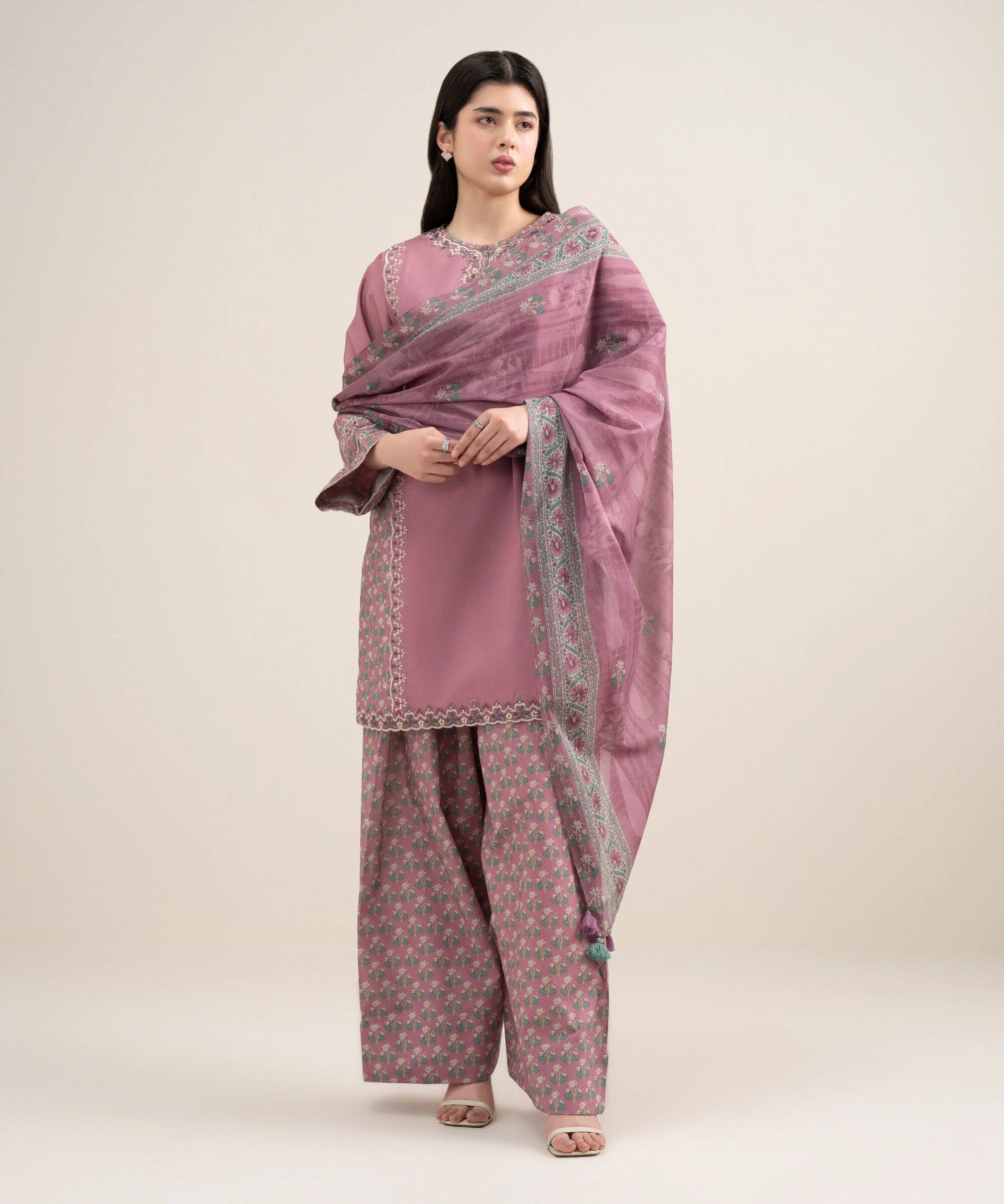 3 Piece - Embroidered Lawn Suit