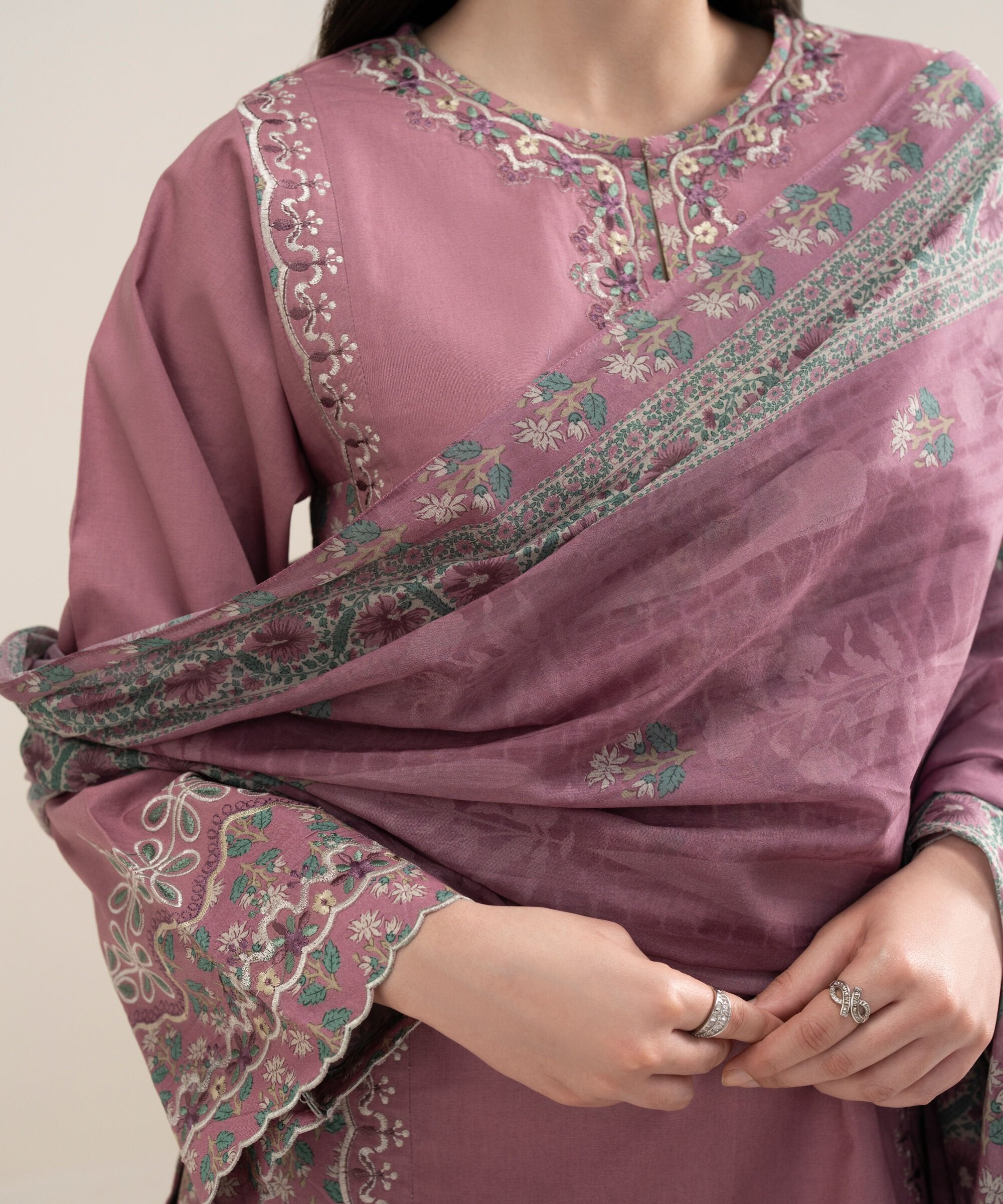3 Piece - Embroidered Lawn Suit