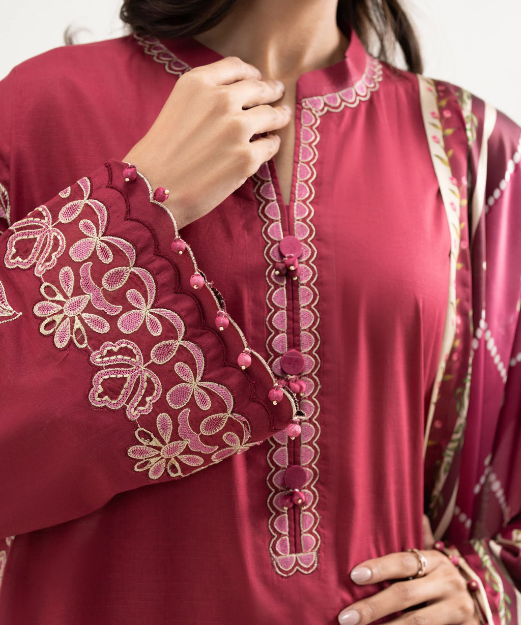 3 Piece - Embroidered Lawn Suit