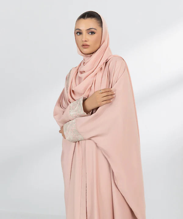 Embroidered Kaftan Abaya Set
