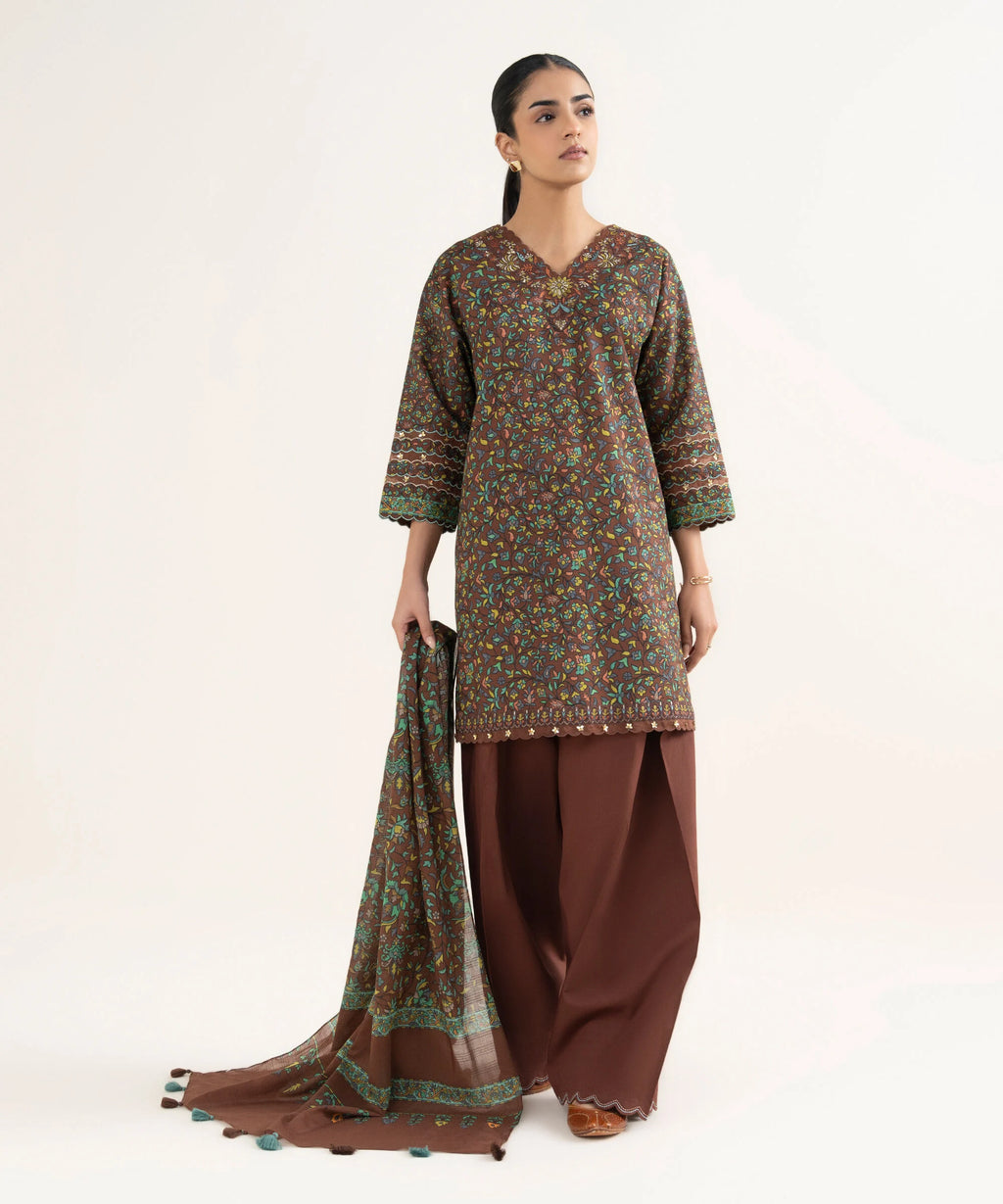 3 Piece - Embroidered Lawn Suit