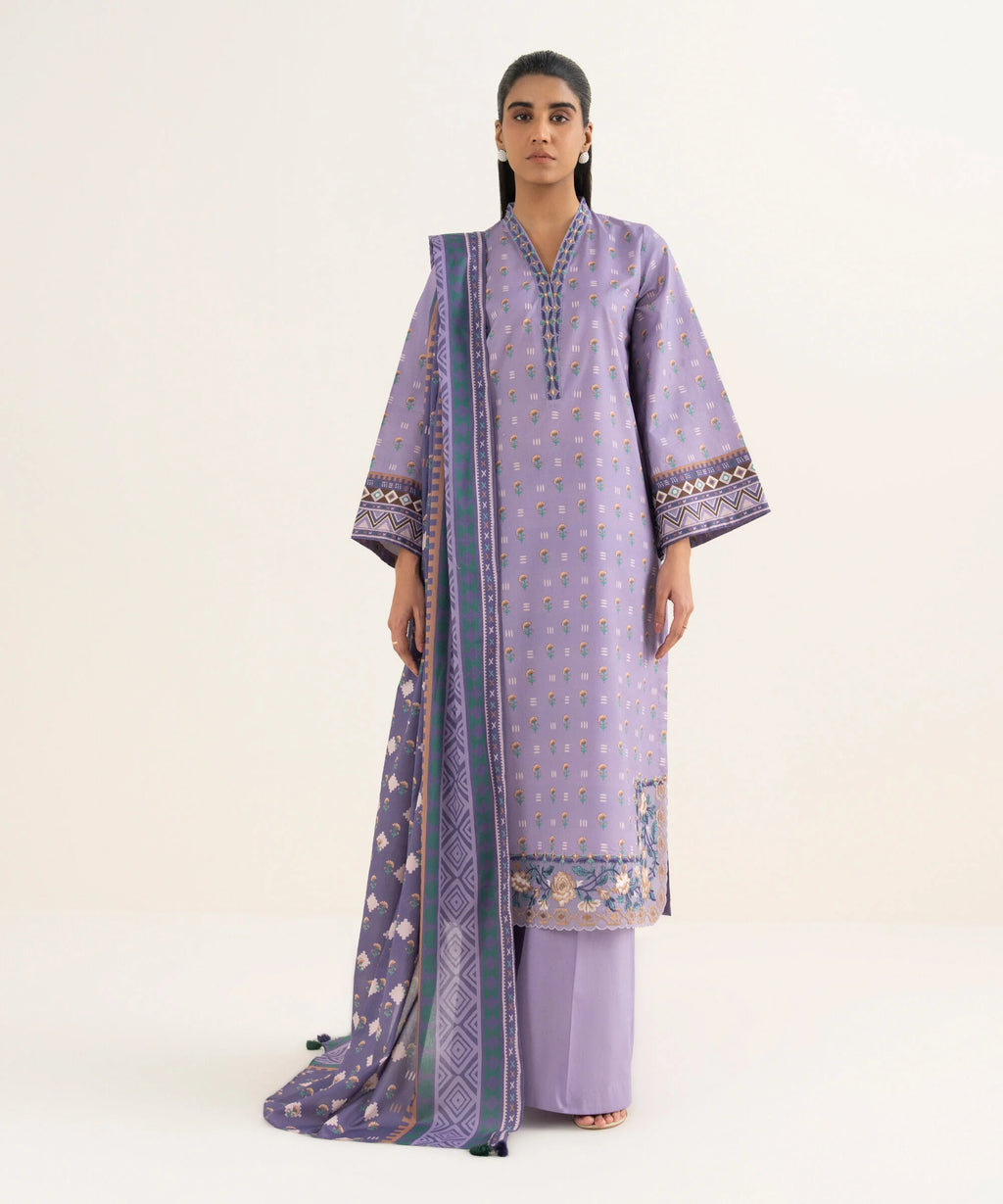 3 Piece - Embroidered Lawn Suit