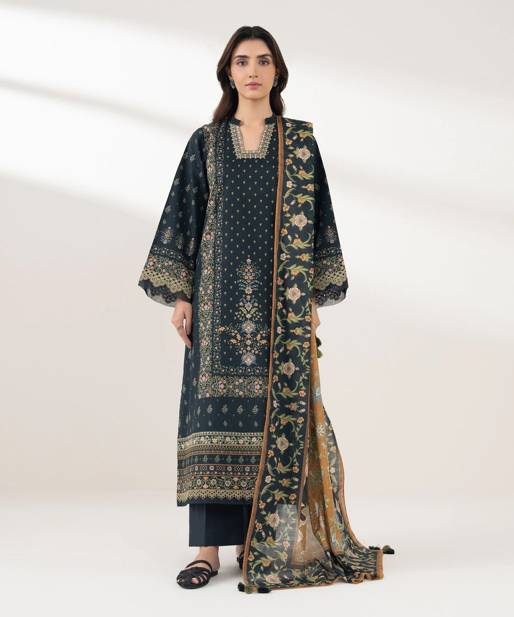 3 Piece - Embroidered Lawn Suit