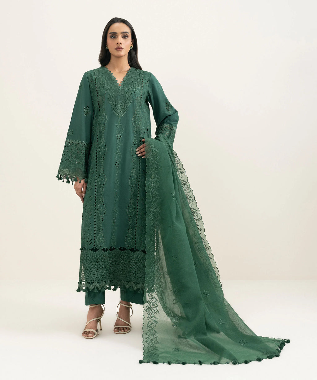 3 Piece - Embroidered Lawn Suit