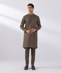 Embroidered Cotton Dobby Suit