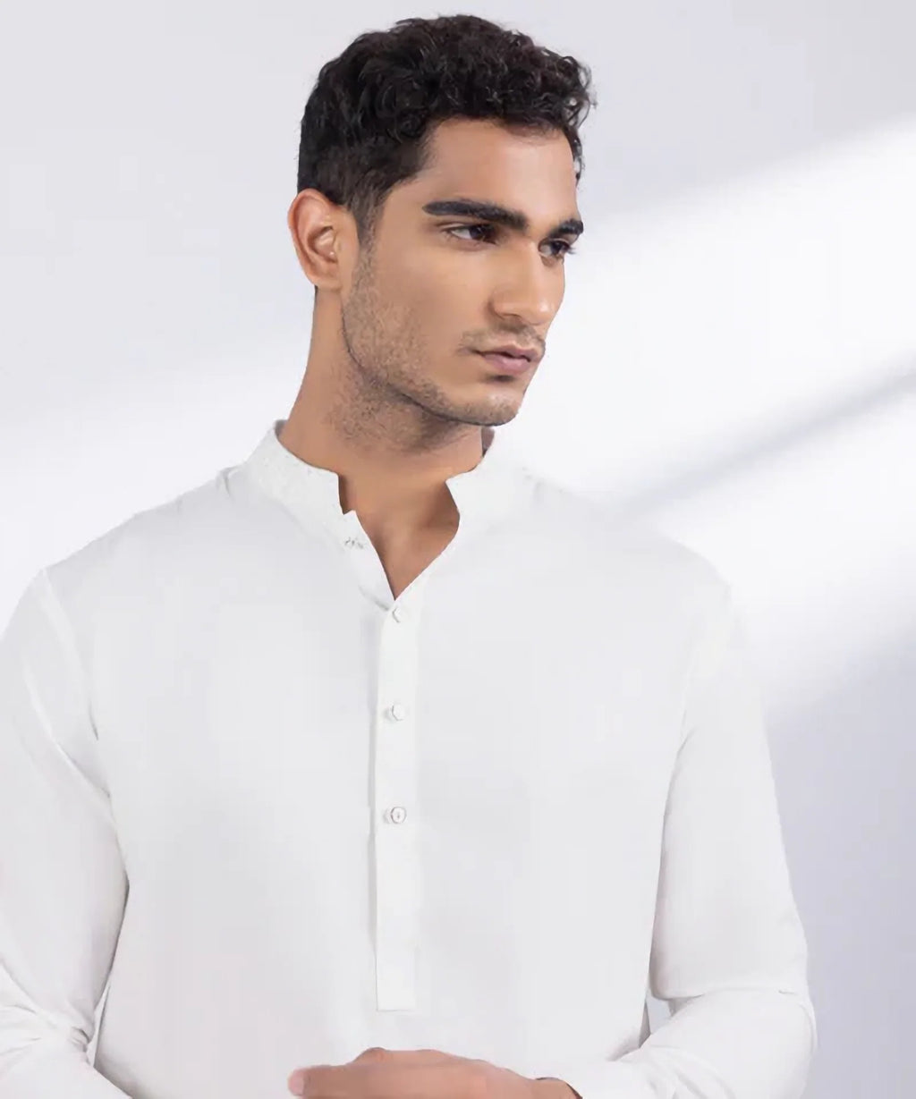 Embroidered Wash & Wear Suit