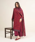 3 Piece - Printed Khaddar Suit