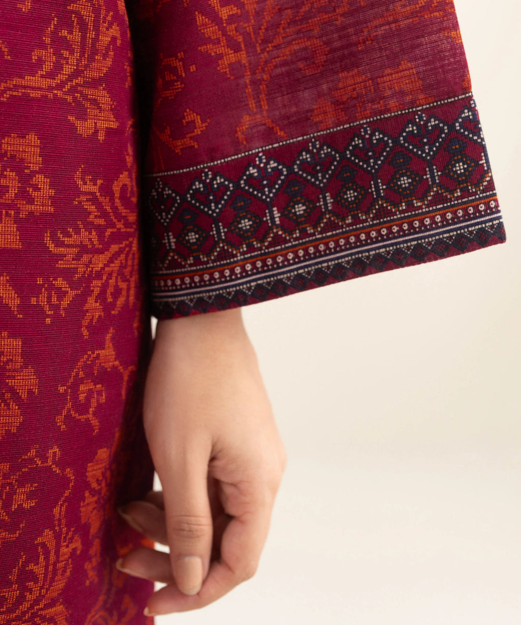 3 Piece - Printed Khaddar Suit