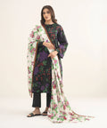 3 Piece - Printed Khaddar Suit