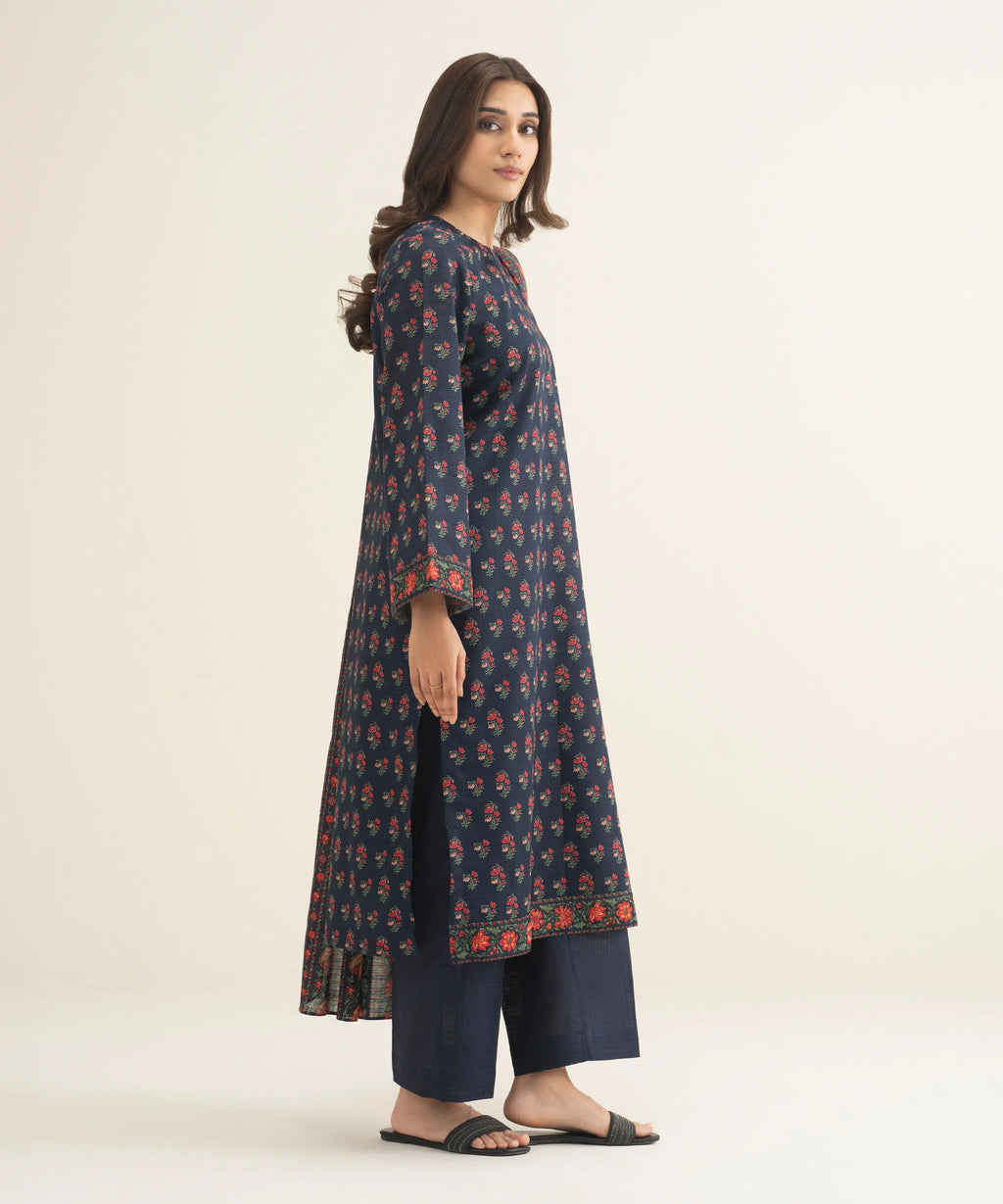 3 Piece - Printed Khaddar Suit