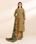 3 Piece - Printed Light Khaddar Suit
