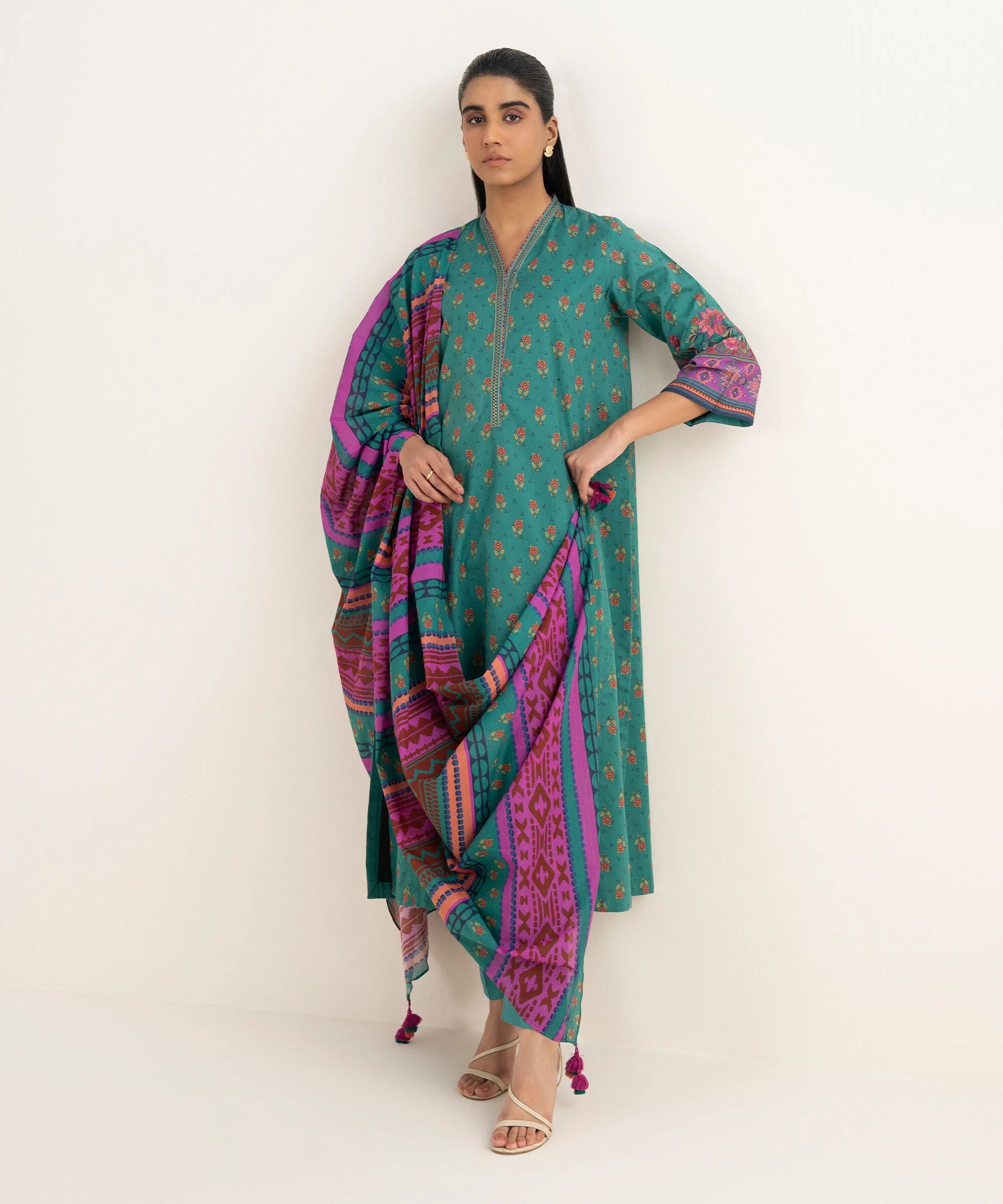 3 Piece - Embroidered Lawn Suit