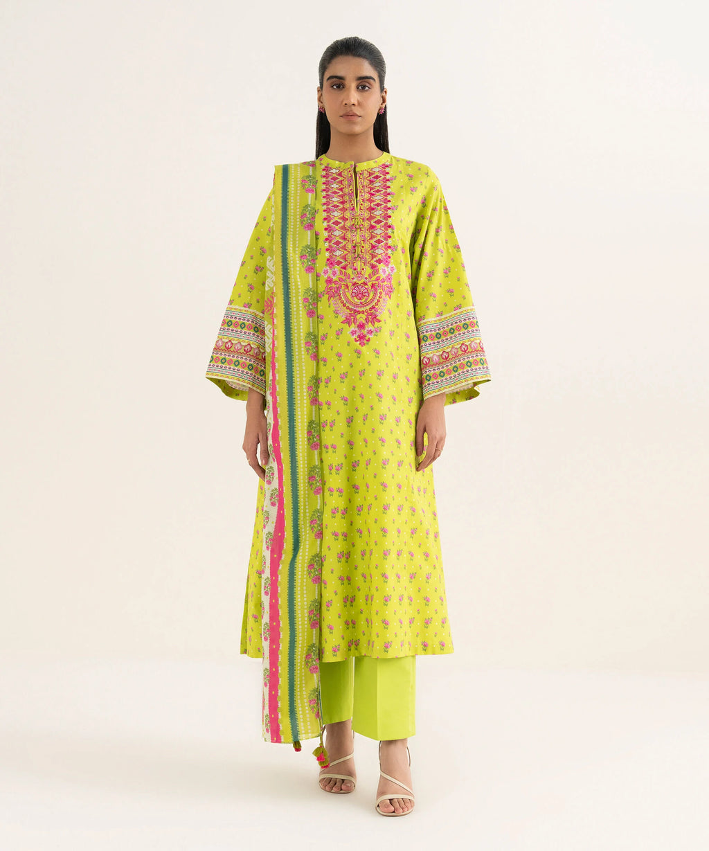 3 Piece - Embroidered Lawn Suit