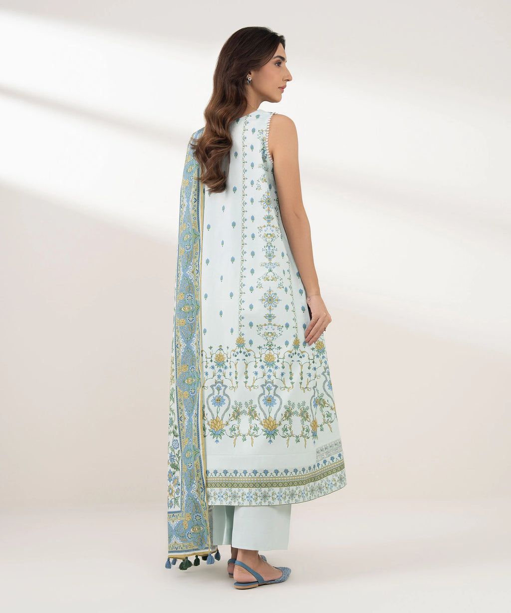 3 Piece - Embroidered Lawn Suit