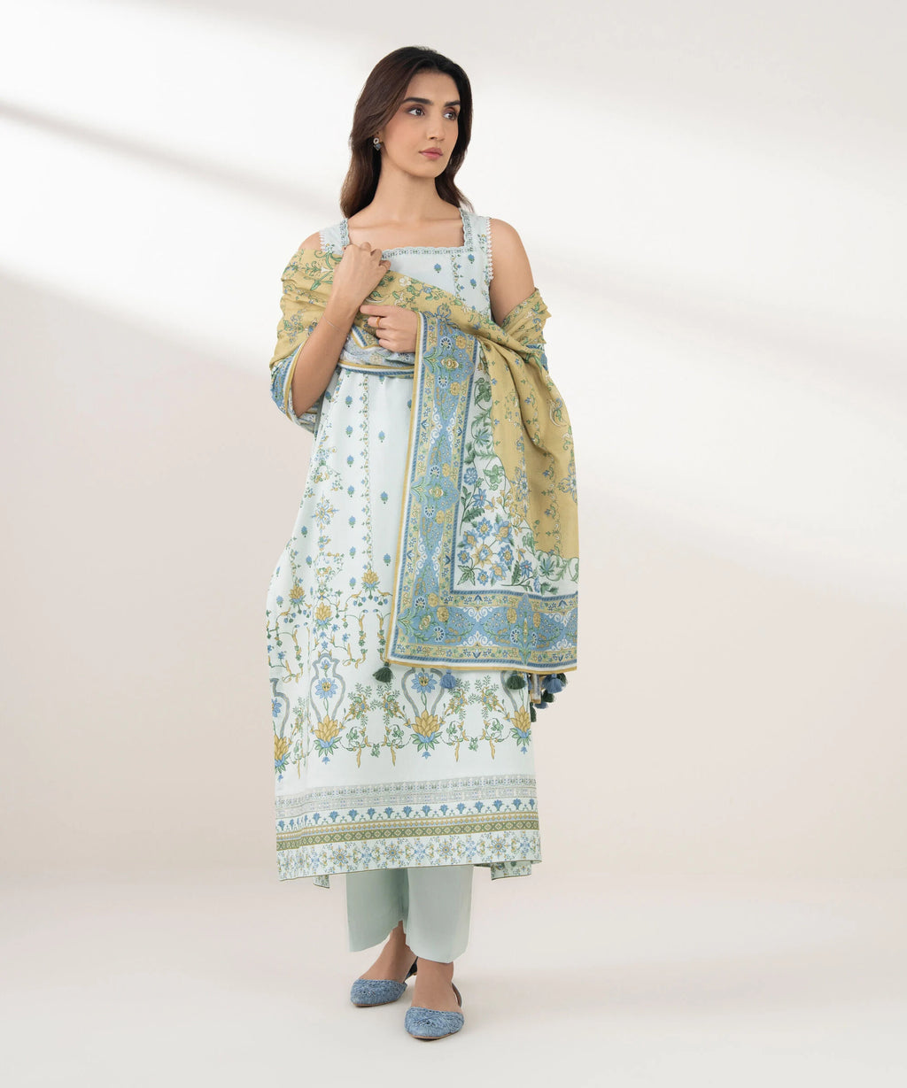 3 Piece - Embroidered Lawn Suit