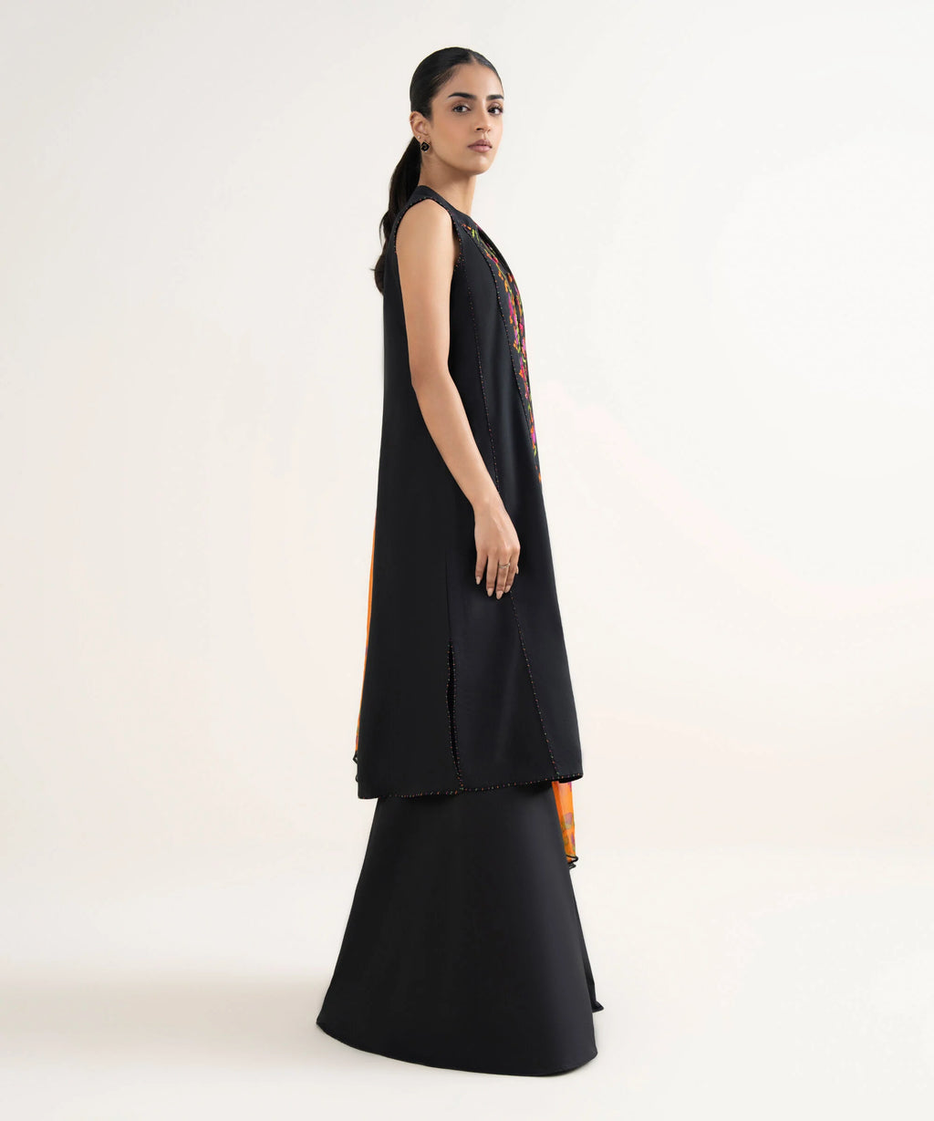 3 Piece - Embroidered Cotton Viscose Suit