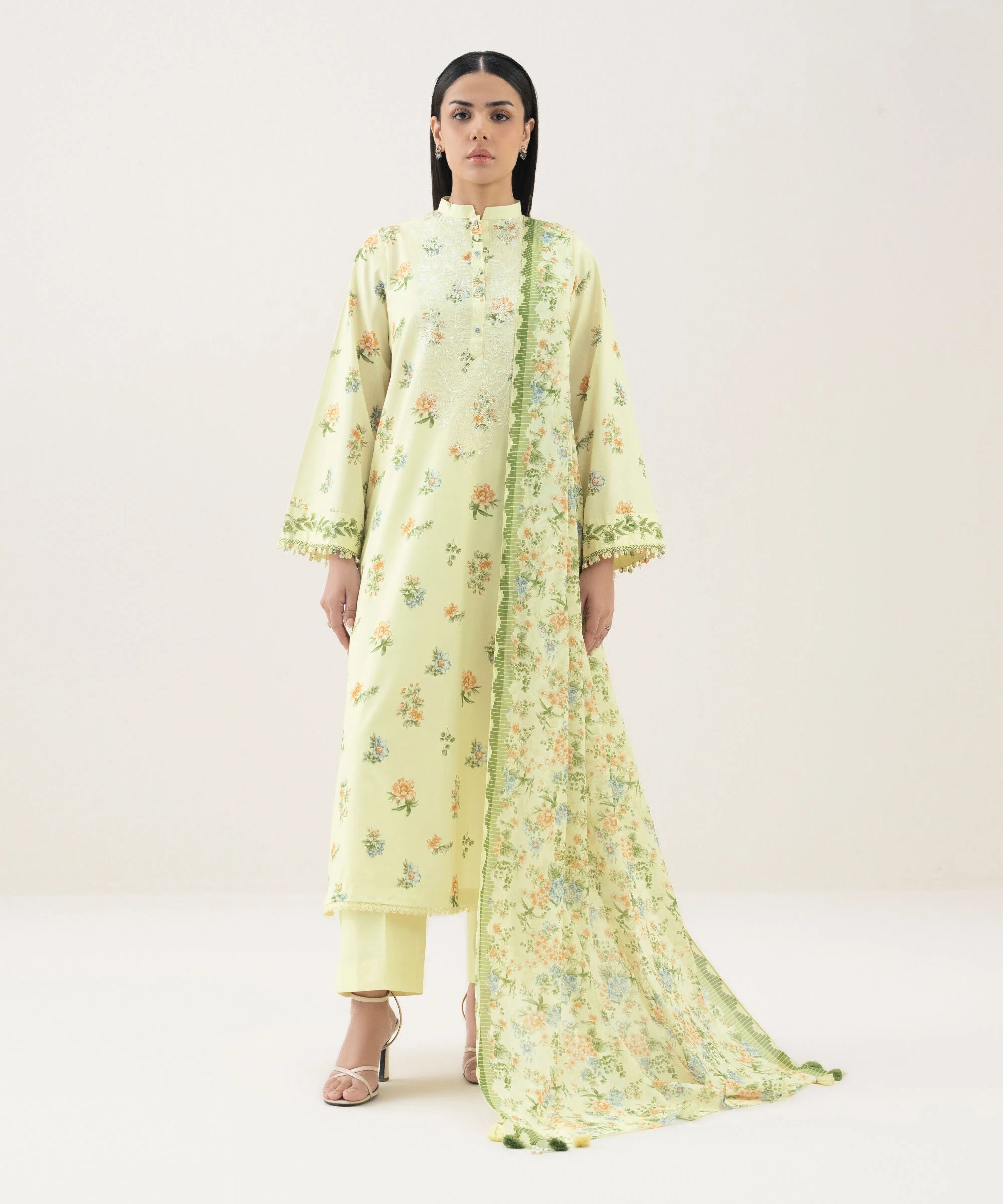 3 Piece - Embroidered Lawn Suit