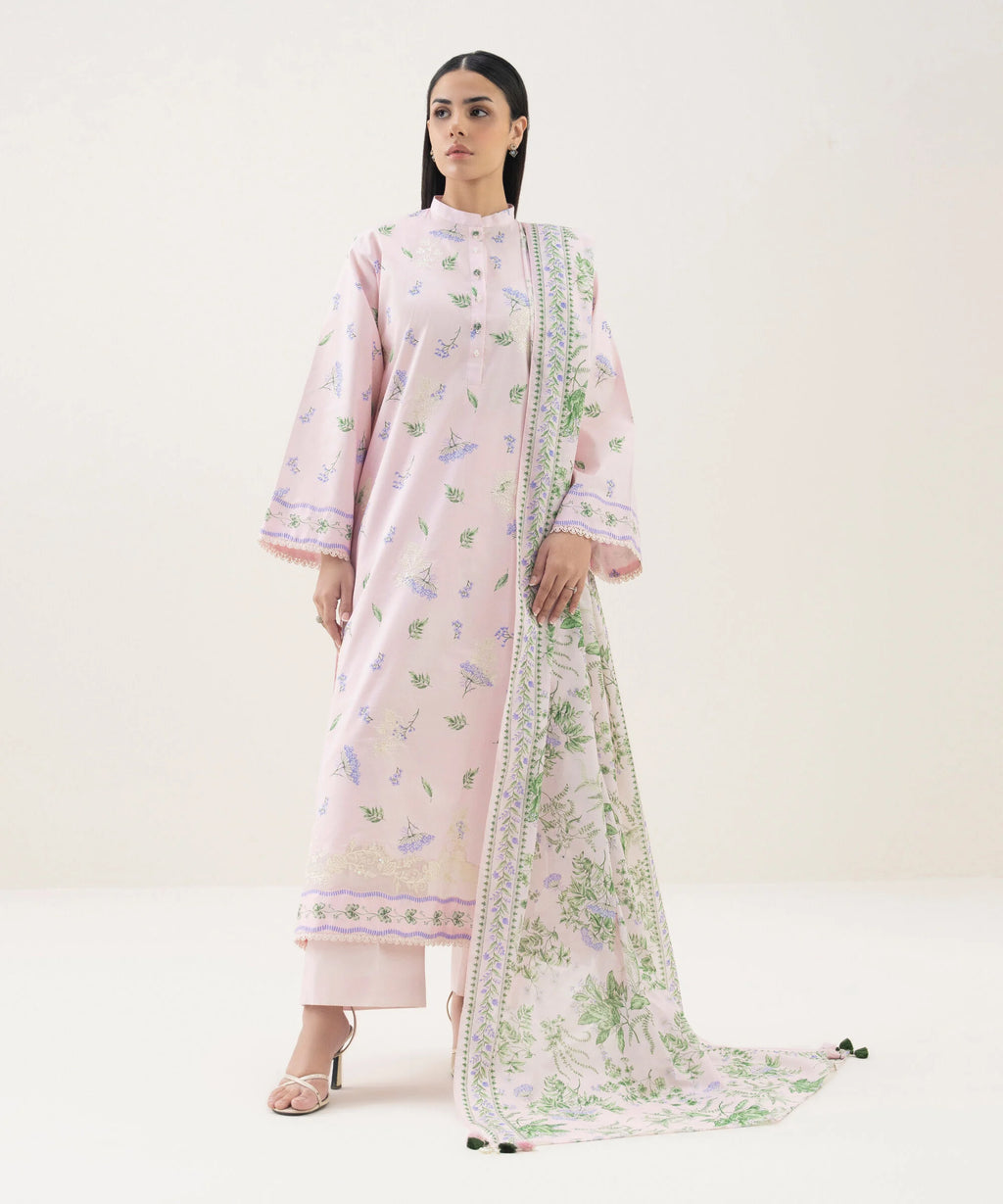 3 Piece - Embroidered Lawn Suit