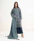 3 Piece - Embroidered Zari Lawn Suit