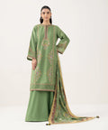 3 Piece - Embroidered Light Khaddar Suit