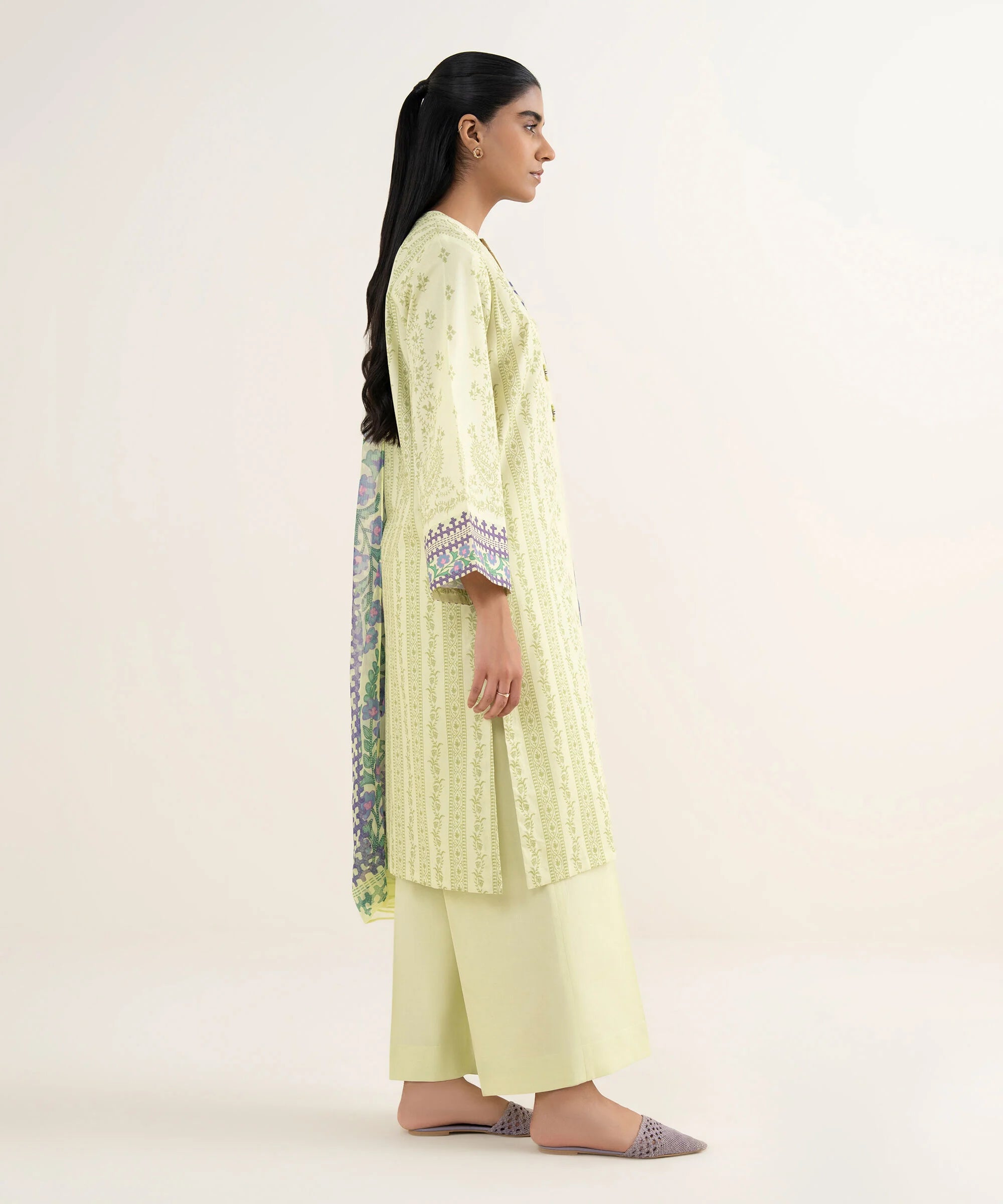 3 Piece - Printed Lawn Suit