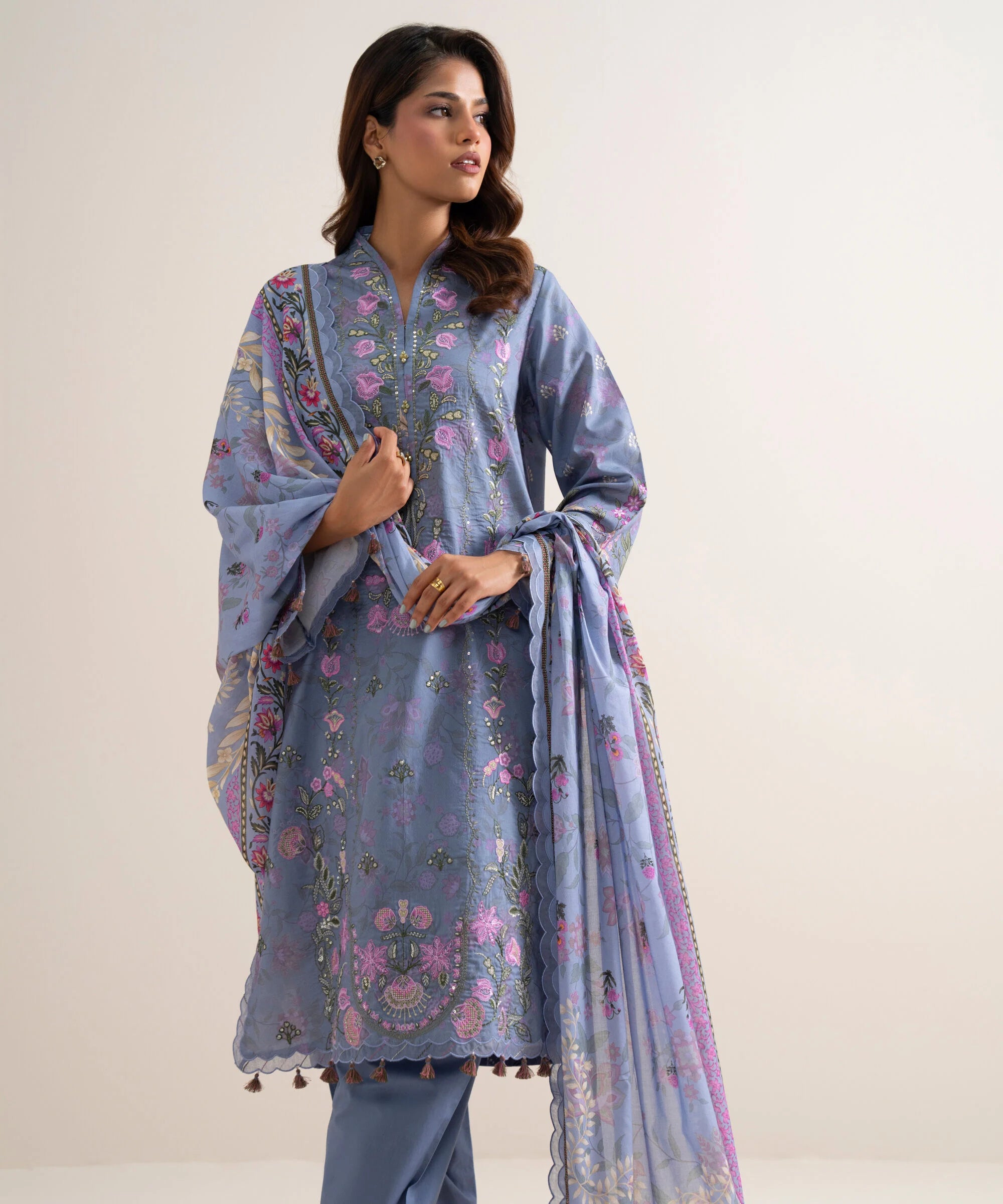 3 Piece - Embroidered Lawn Suit