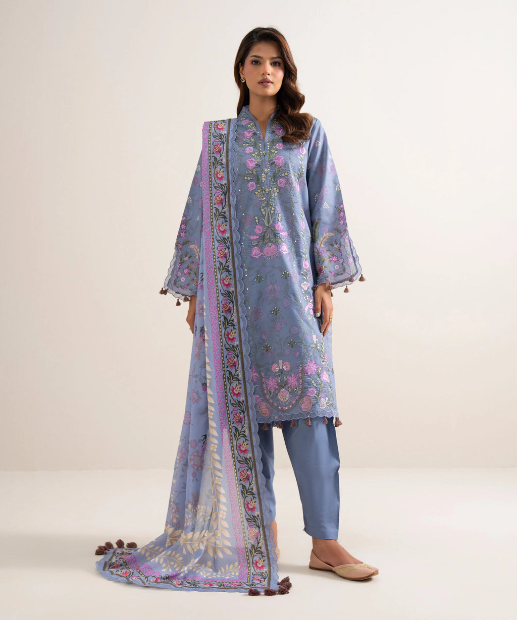 3 Piece - Embroidered Lawn Suit