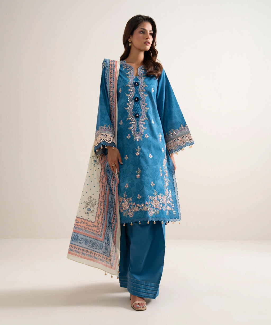3 Piece - Embroidered Lawn Suit